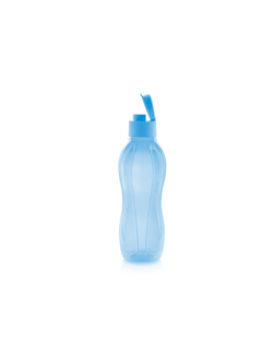 Эко-бутылка с клапаном (750 мл) в голубом цвете