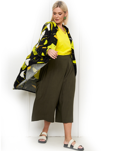 Летние женские юбка-брюки  &quot;ВЕРЕСК&quot; арт. 7067 (цвет хаки) Размеры 52-66