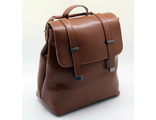 Кожаный женский рюкзак-трансформер Business L охра