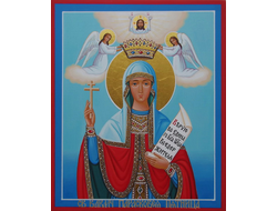 Парасковея (Параскева) Пятница, святая великомученица. Рукописная икона 13Х16см.
