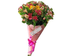 Всегда весенний букет альстромерии