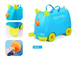 Детский чемодан-тележка на 4 колесах RIDE n ’ ROLL / Райд н&#039; Ролл голубой