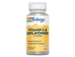 (Solaray) Vitamin C & Bioflavonoids / 500 mg - (100 капс)