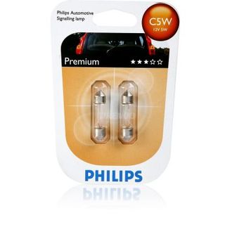 Лампа PHILIPS C5W 12V в блистере 2 шт.