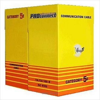 Кабель UTP CAT5e 4 пары (305м) 24AWG OUTDOOR CCA Proconnect (01-0045-3) Кабель UTP CAT5e 4 пары (305м) 24AWG OUTDOOR CCA Proconnect (01-0045-3)