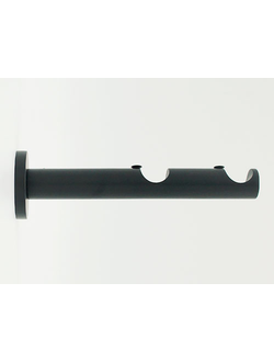 Прямой двухуровневый кронштейн для настенных карнизов. 19 мм