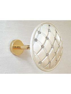 Цвет: белый. Декоративный настенный фиксатор гардин оптом