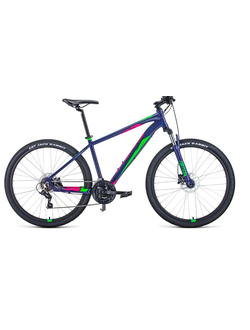 ВЕЛОСИПЕД FORWARD APACHE 27,5 3.0 disc фиолетовый/зеленый