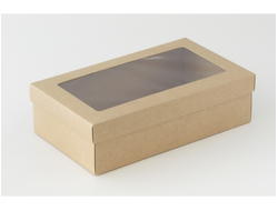 Коробка подарочная 5П-В высокая с окном (25*15* выс 7 см)