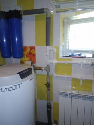 Монтаж водопровода в доме для фильтров воды в Ногинском районе.
