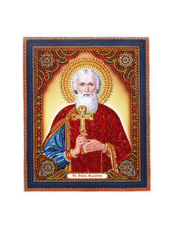 Алмазная мозаика Anya Икона Святой Князь Владимир 27х33см.