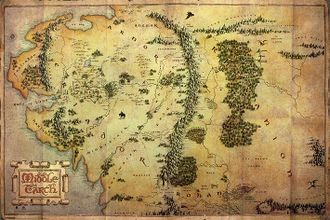 Постер Maxi Pyramid: The Hobbit (Journey Map)