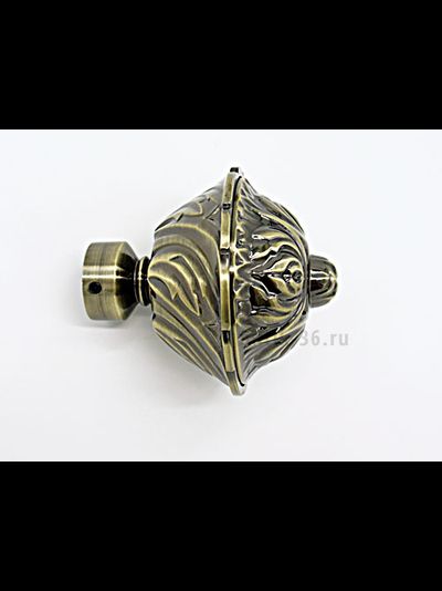 Металлические комплектующие для круглых карнизов - наконечники шарообразные