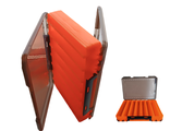 Коробка двухсторонняя оранжевая 27х19х5см (14отделений)