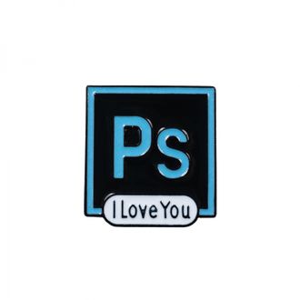 Значок пин Photoshop I love you