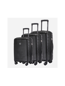 Комплект из 3х чемоданов Somsonya Lite Полипропелен S,M,L Черный