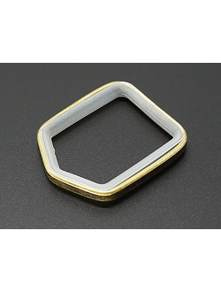 Тихие кольца для штор антик, хром матовый для карнизов профильного типа "Квадро"