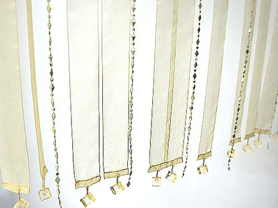 Штора-органза "Бусы". 1х2 м