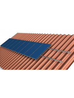 Система крепления солнечных модулей для наклонной крыши
