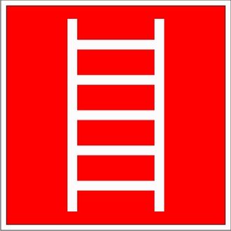 Знак F03 «Пожарная лестница»
