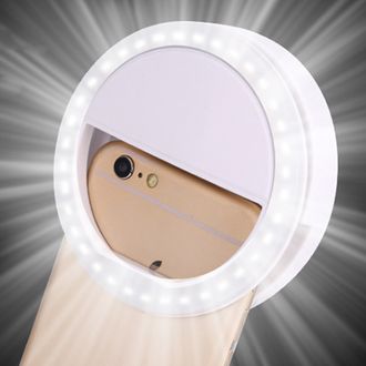 Selfie Ring Light, световое кольцо, светодиод, светит, вспышка,  селфи, подсветка, телефона, iphone