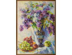 Картина Сирень с фруктами Круглова Светлана