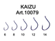 Крючки FishSeason KAIZU №10 с ушком, покрытие BH арт.10079 (10уп.Х10шт.)