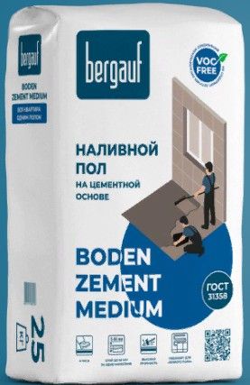 Наливной пол Boden Zement Medium 25 кг