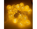 Гирлянда LED Шарики желтые, 5 м (гарантия 14 дней)