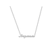 Кулон - подвеска с именем Людмила из белого золота 585 пробы