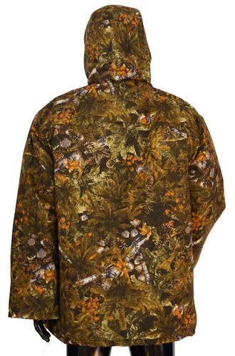 Куртка зимняя "Иман Плюс" удлиненная тк. смес твил рис. Серый лес