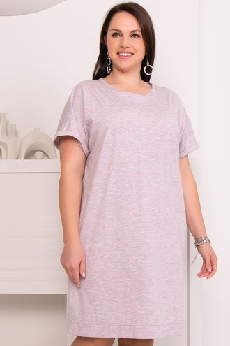 Домашняя туника-платье  арт. 5708 (цвет светлая сирень)  Размеры 52-60