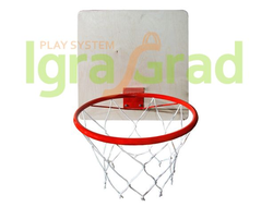 Кольцо баскетбольное со щитом и сеткой