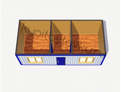 Блок-контейнер "Распашонка" 6х2,4 м