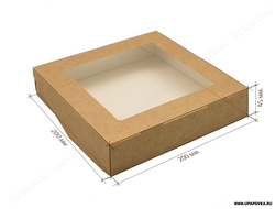 Коробка 20 x 20 x 4,5 см с окном