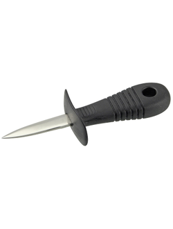 Нож для устриц  50/140  мм. с ограничителем, ручка черная FM /1/6/