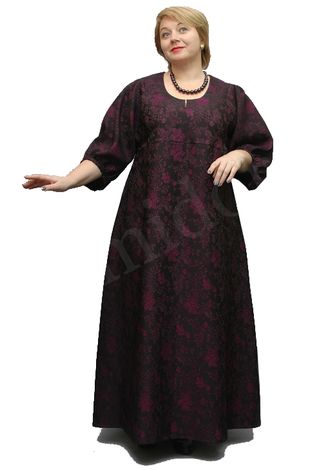 Нарядное длинное платье большого размера Арт. 2279 (Цвет фиолетовый) Размеры 58-84