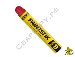 Мелок промышленный перманентный Markal B Paintstik красный ф17х121мм