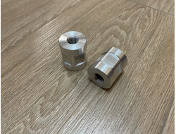 Муфты увеличенной пложади алюминий с резьбой М10