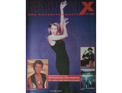 MusiX Das Konzertmagazin November 1998 Celine Dion, Иностранные музыкальные журналы, Intpressshop