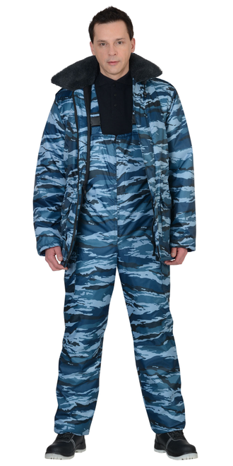 Костюм -Безопасность" зимний: куртка, п/комб. КМФ серый вихрь