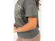 Женская блуза  с коротким рукавом  Арт. 5515 (цвет серый)   Размеры 48-62