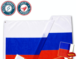 Флаг России (РФ) 90 на 135 см из арм-сетки