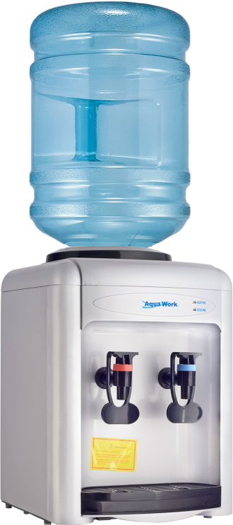 Кулер для воды Aqua Work 0.7-TK серебристый с нагревом, без охлаждения воды