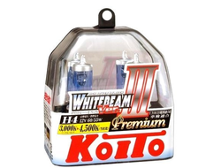 Комплект ламп H4 с увеличенной яркостью  KOITO H4 WhiteBeam III