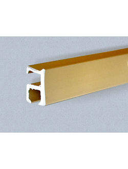 Профиль алюминиевый 012, квадратный для легких штор