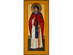 Илия (Илья) Муромец, святой преподобный. Рукописная мерная икона.