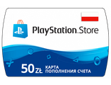 PlayStation Store Карта оплаты от 50 zł (PLN/Польша) (ключ активации)