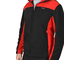 Куртка флисовая "СИРИУС-ТЕХНО" (флис дублированный) черная с красным