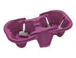 Подставка-держатель 2 секции (cupholder) фиолетовая (уп. 150шт.)